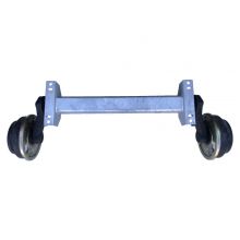 Schlegl 1800 kg  Schlegl-BWN  geremde Torsieas VK95 met 250x40 wielrem / Diverse padmaten: 800 tot 1900 mm